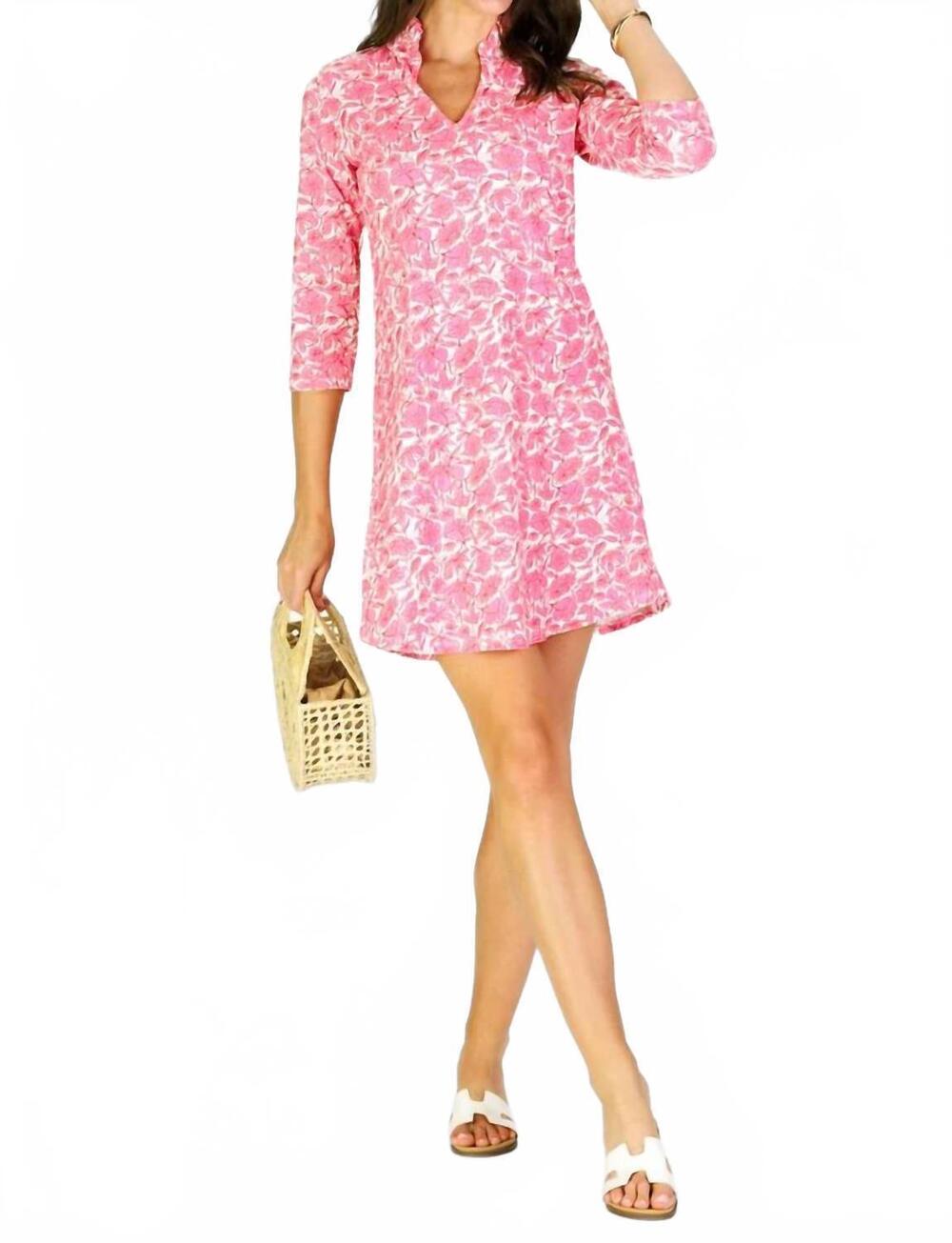 NEW DUFFIELD LANE lillian dress in hibiscus haven